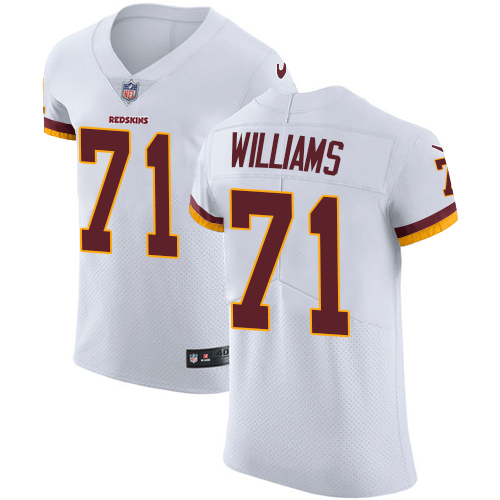 Nike Redskins #71 Trent Williams White Men's Stitched NFL Vapor Untouchable Elite Jersey - Click Image to Close